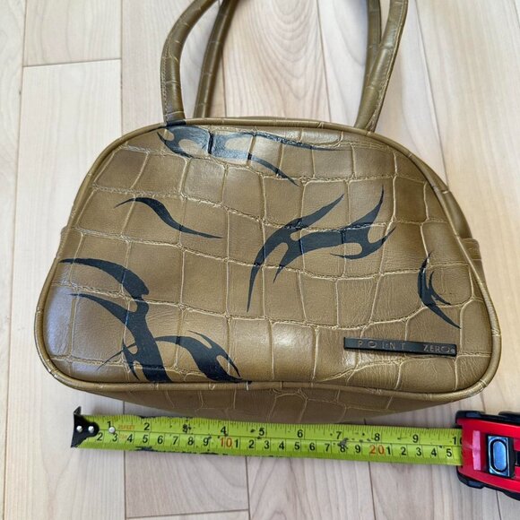 Vintage Y2K Point Zero Bowling Bag – Croc Embossed Pleather - Picture 6 of 8